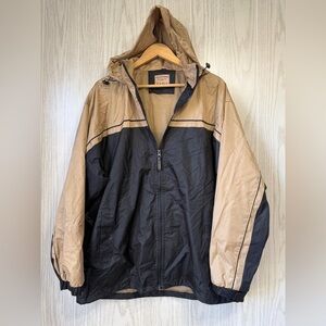 Cold Storage Fowl Weather Gear Black and Tan Rain Coat Size L  EUC
